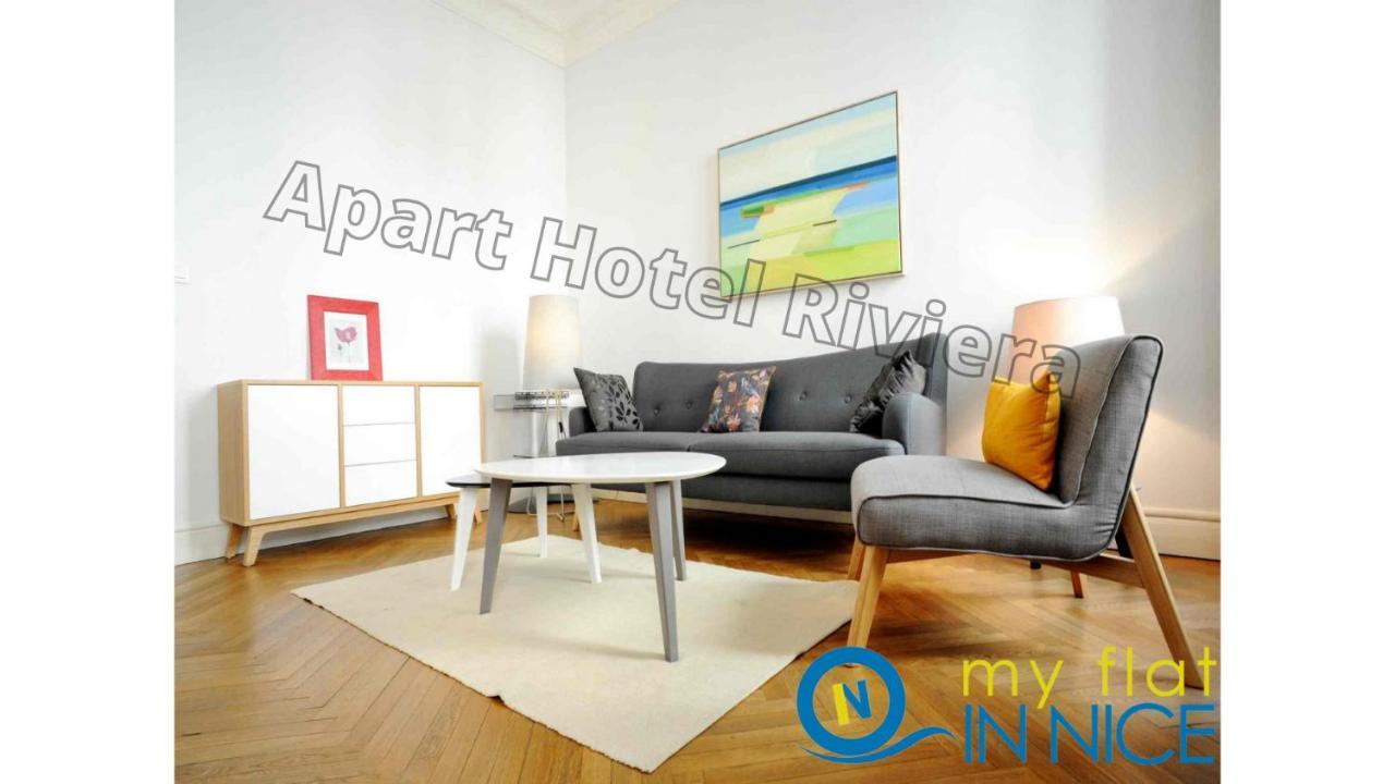 Aparthotel Riviera - 2 Minutes De La Plage - Exceptionnel 2 Chambres Ac - Balcon Meyerbeer 1 Nice Buitenkant foto