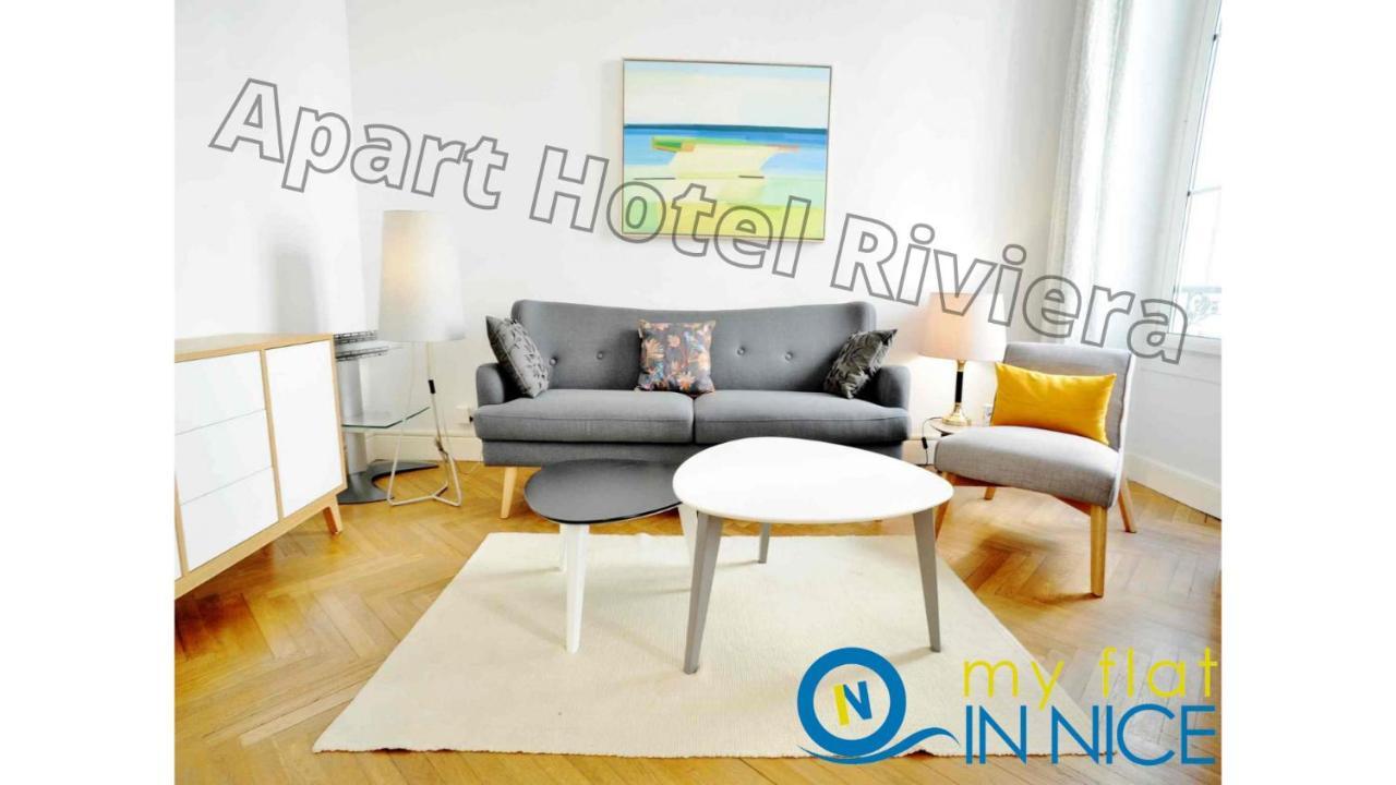 Aparthotel Riviera - 2 Minutes De La Plage - Exceptionnel 2 Chambres Ac - Balcon Meyerbeer 1 Nice Buitenkant foto